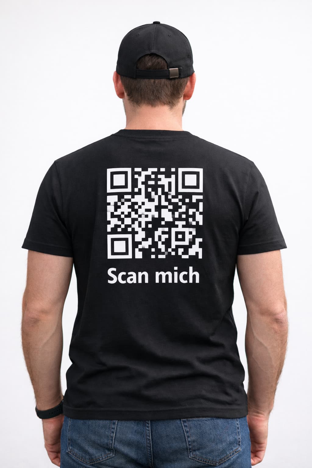 QR Tshirt schwarz