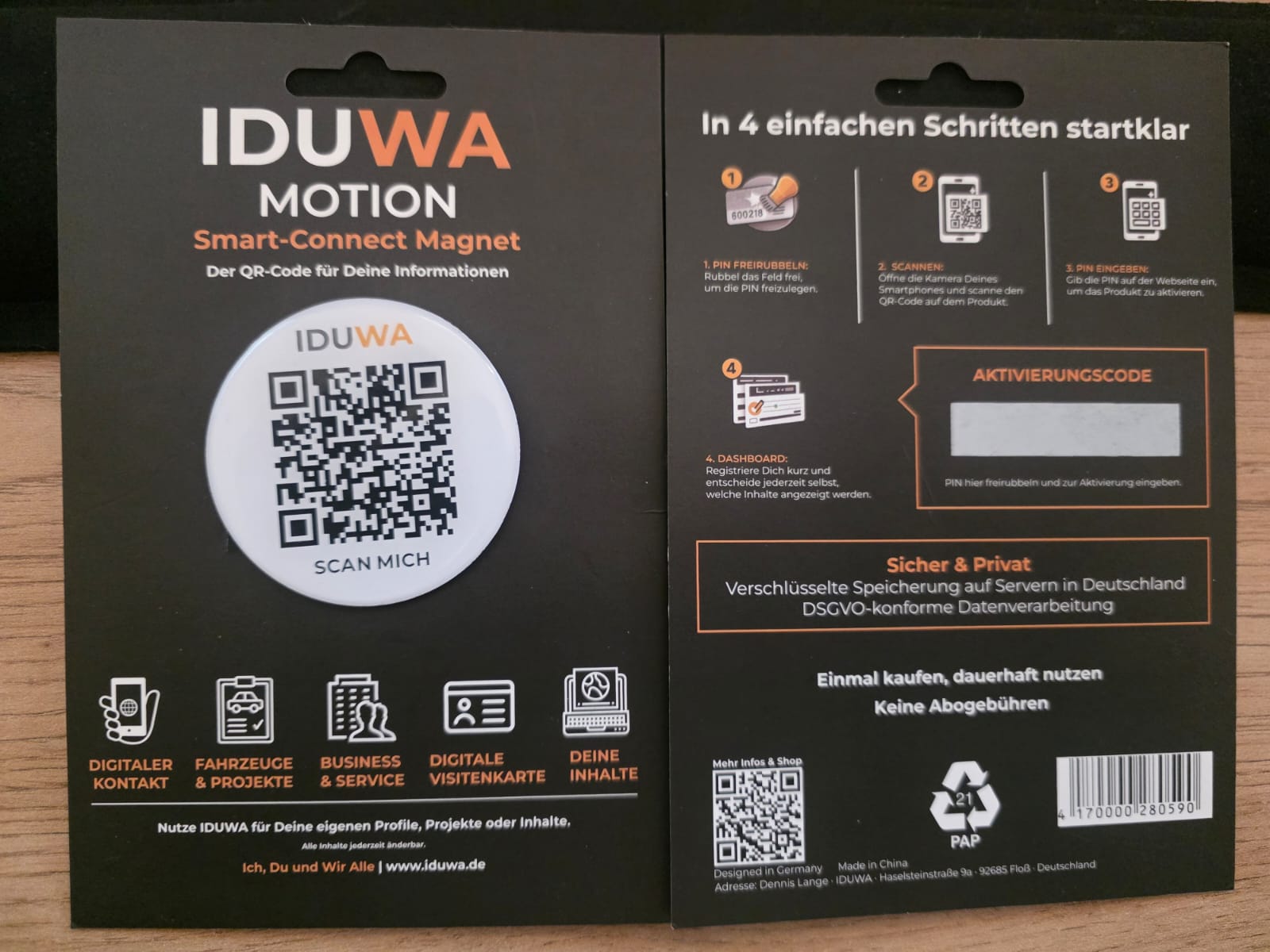 IDUWA Epoxy Magnet Verpackung
