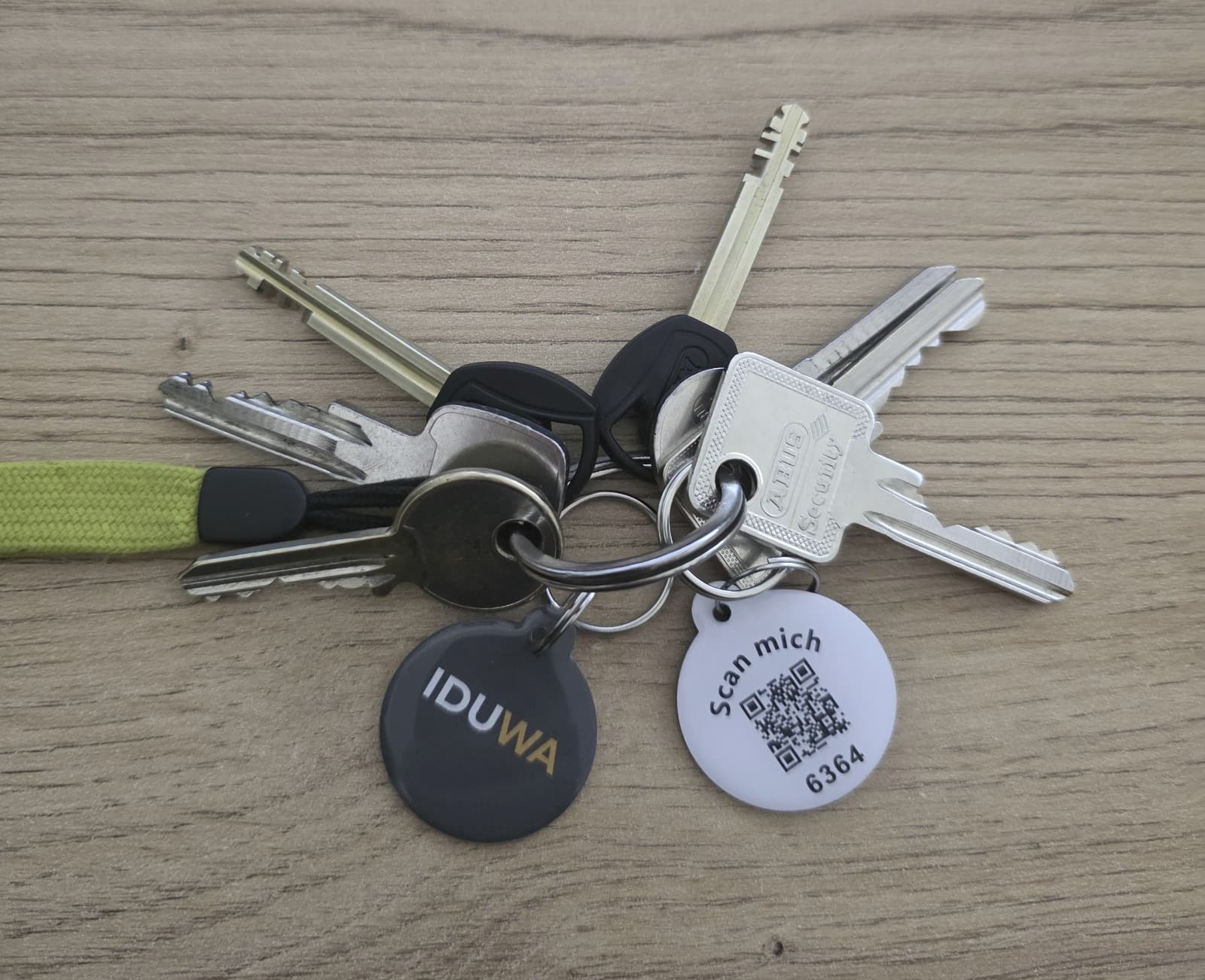 IDUWA QR-Anhaenger am Schluesselbund
